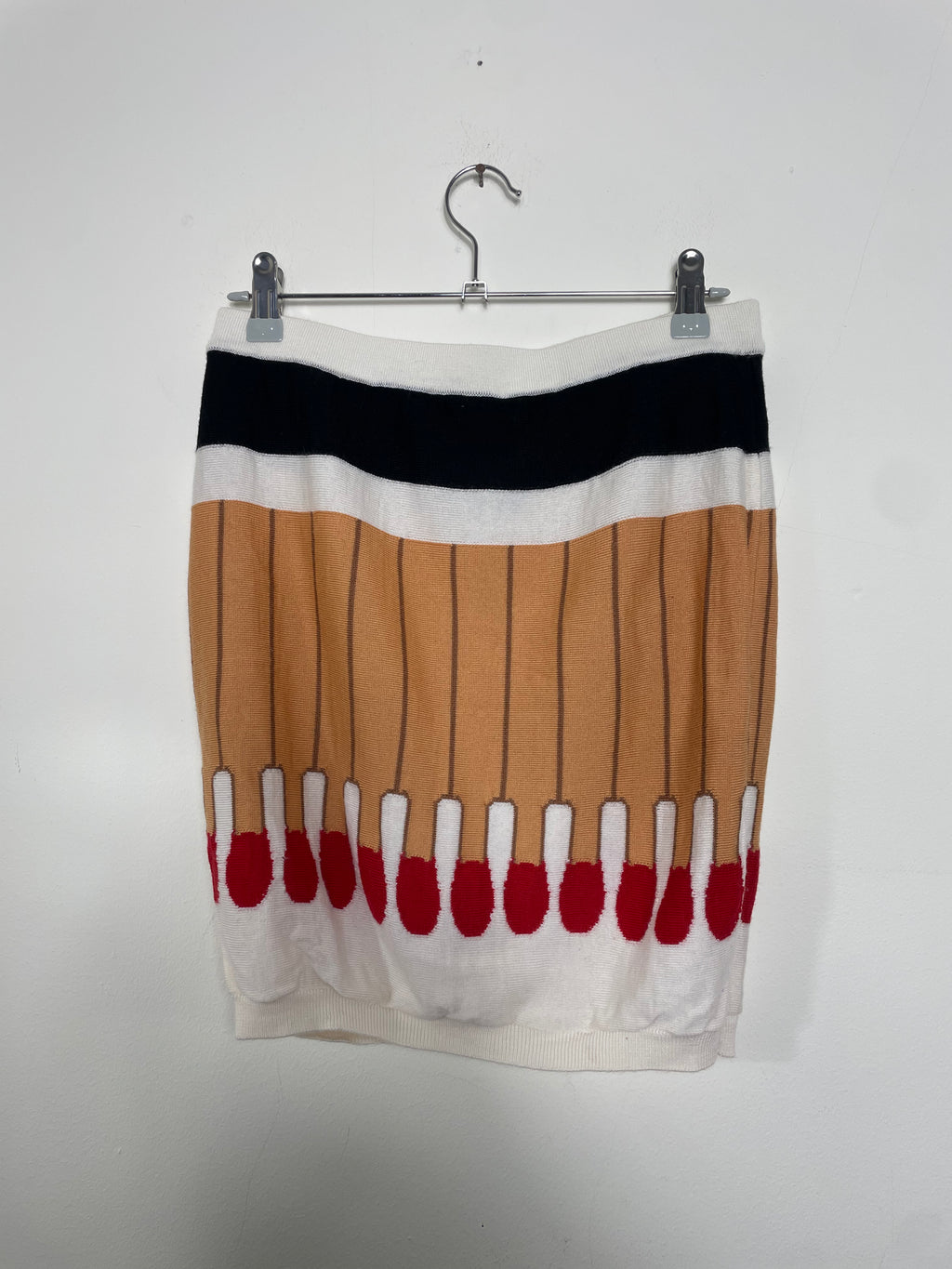 Moschino Fall 2016 Match Stick Pencil Mini Skirt