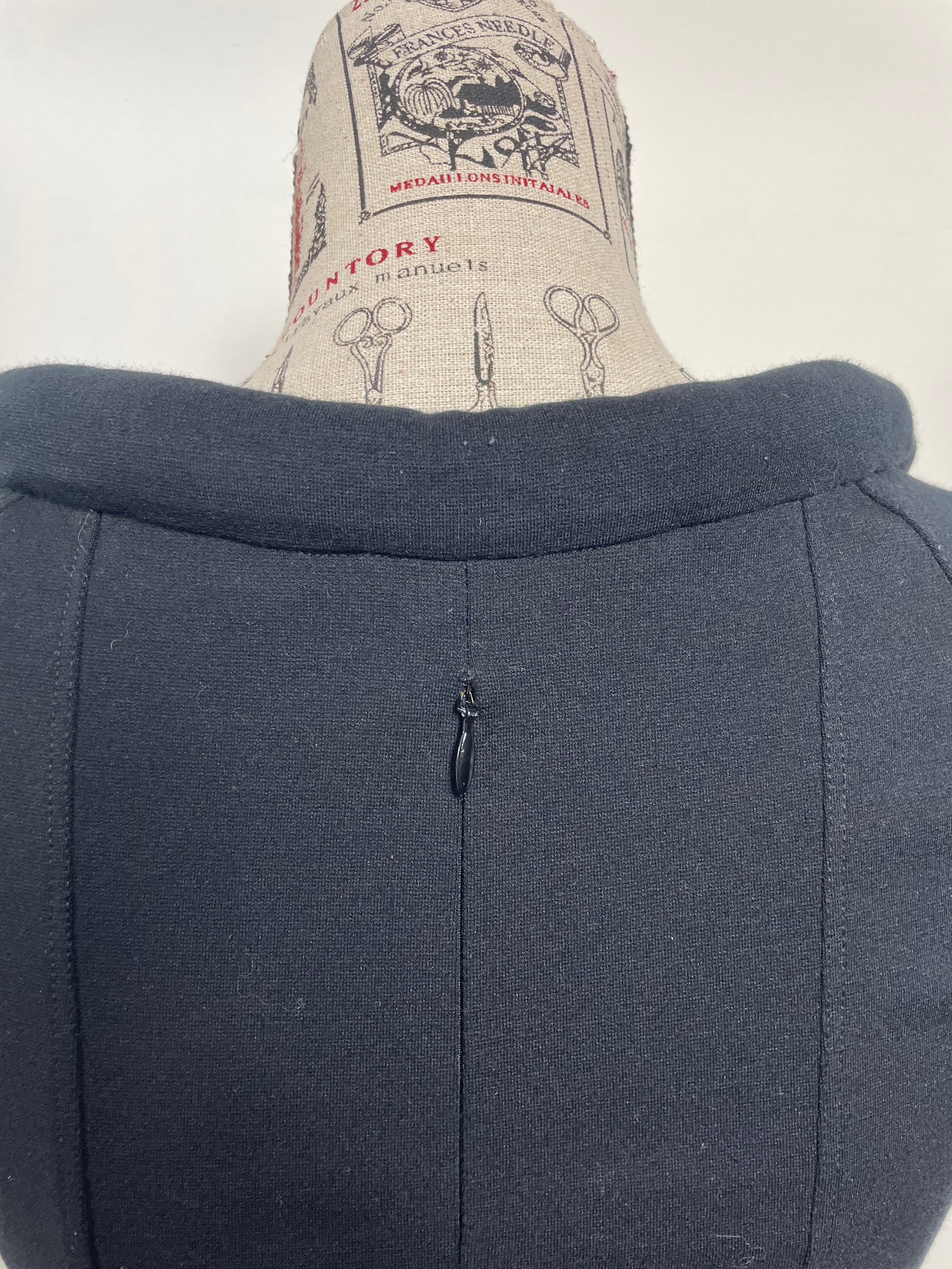 Plein Sud Façal Amor Black Padded Collar Fitted Dress