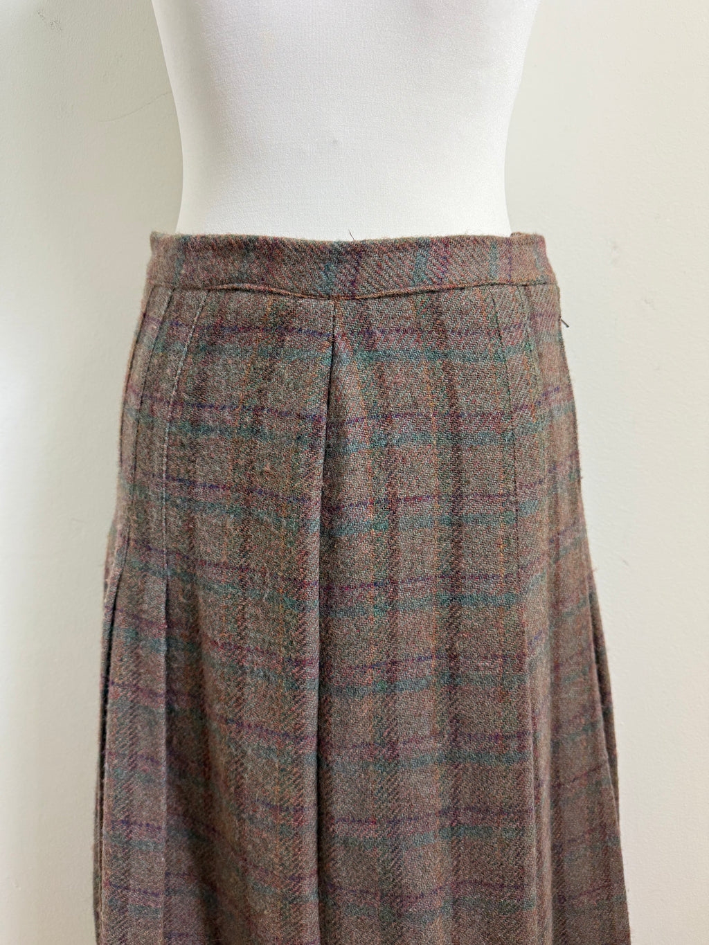 Ralph Lauren 100% Wool Vintage Check Skirt