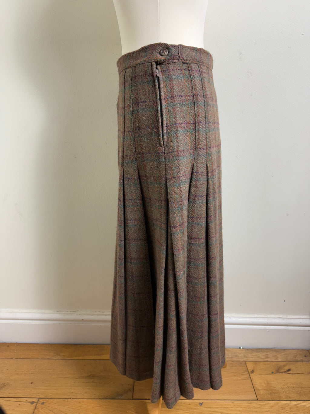 Ralph Lauren 100% Wool Vintage Check Skirt