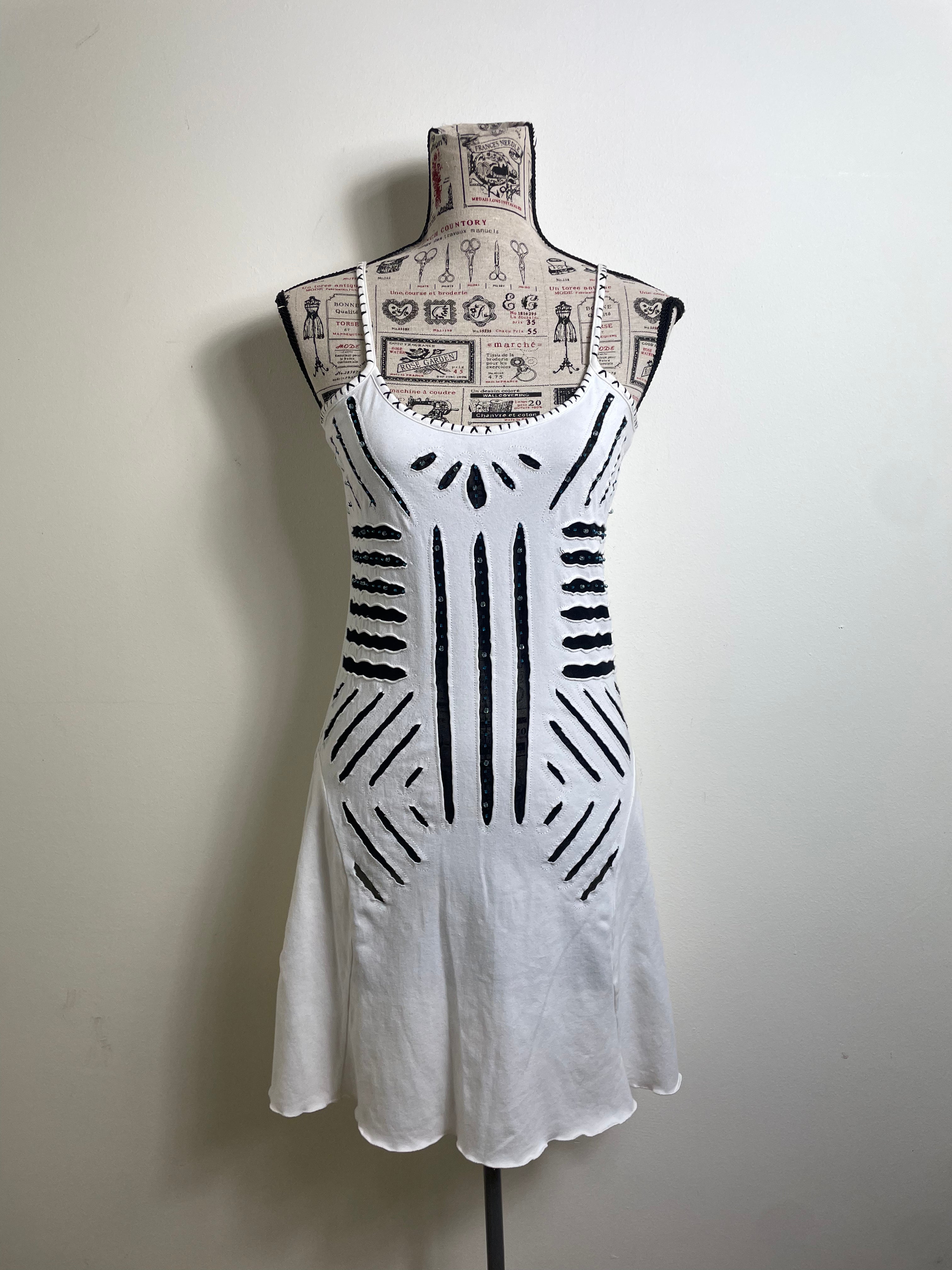 Roberto Cavalli Class A-Line White Mini Dress 