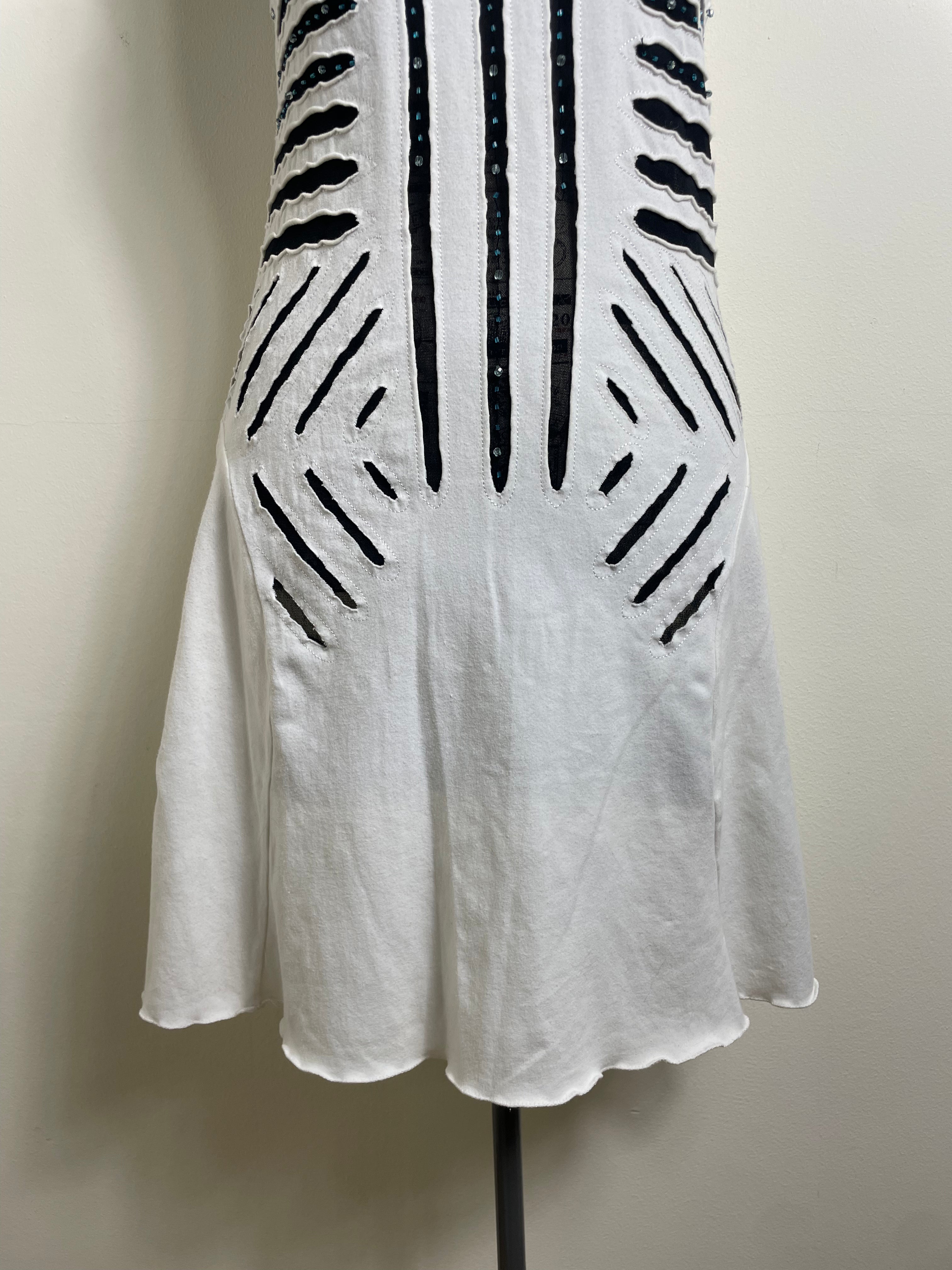 Roberto Cavalli Class A-Line White Mini Dress 