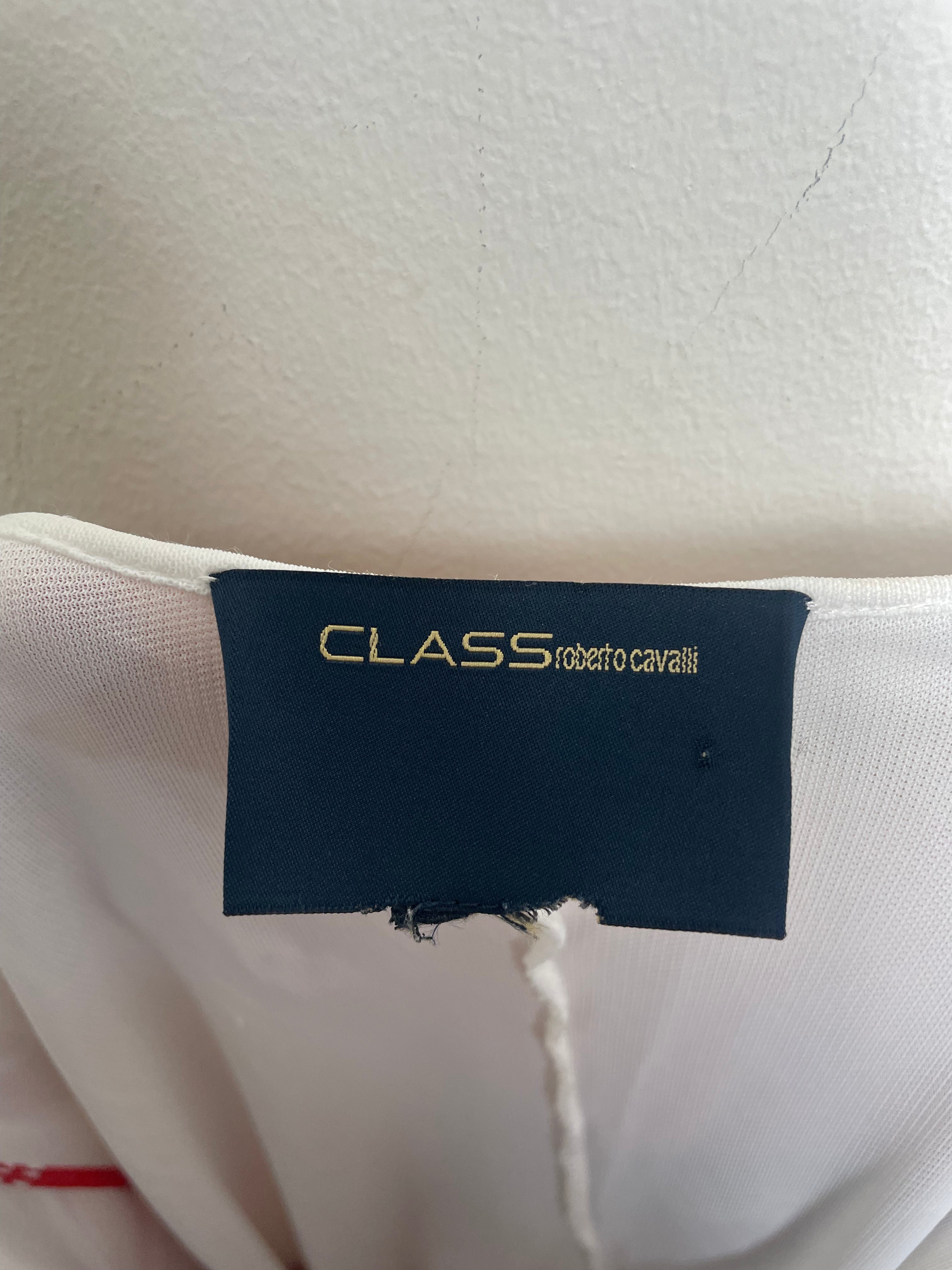 Roberto Cavalli Class Asymmetric Drapped Dress