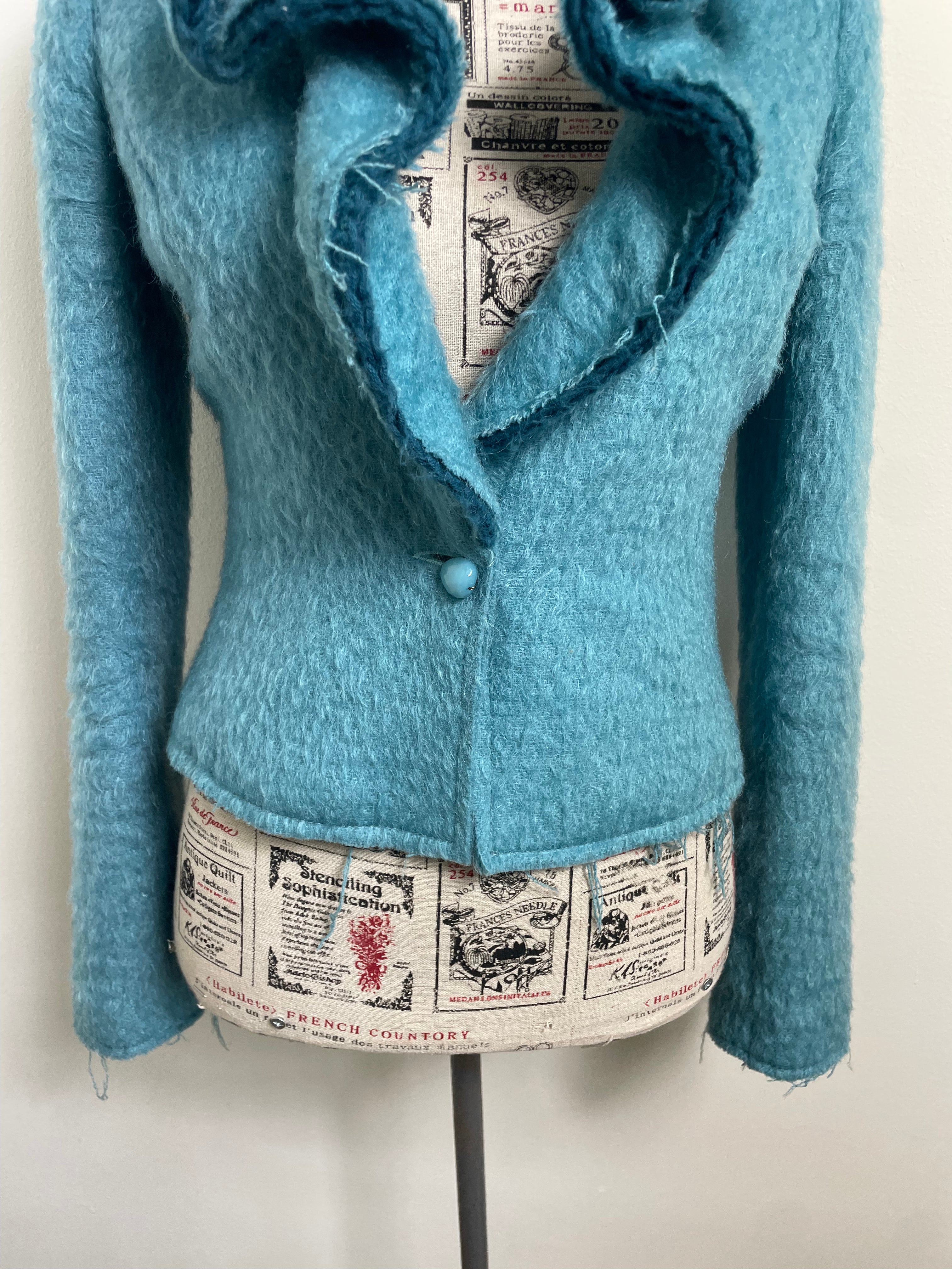 Roberto Cavalli Class Mohair & Virgin Wool Jacket 