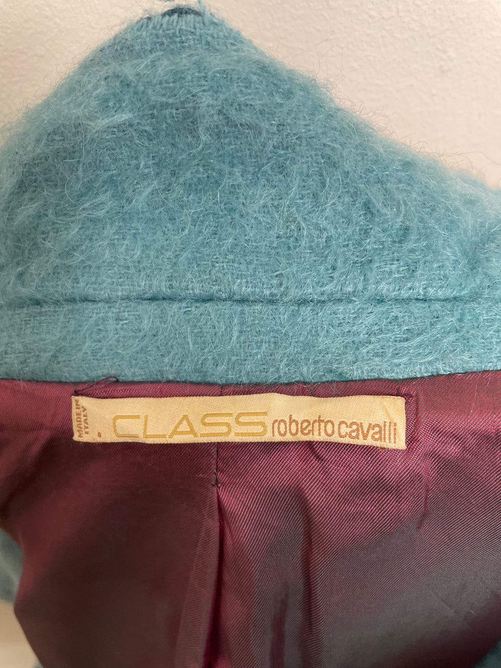 Roberto Cavalli Class Mohair & Virgin Wool Jacket 