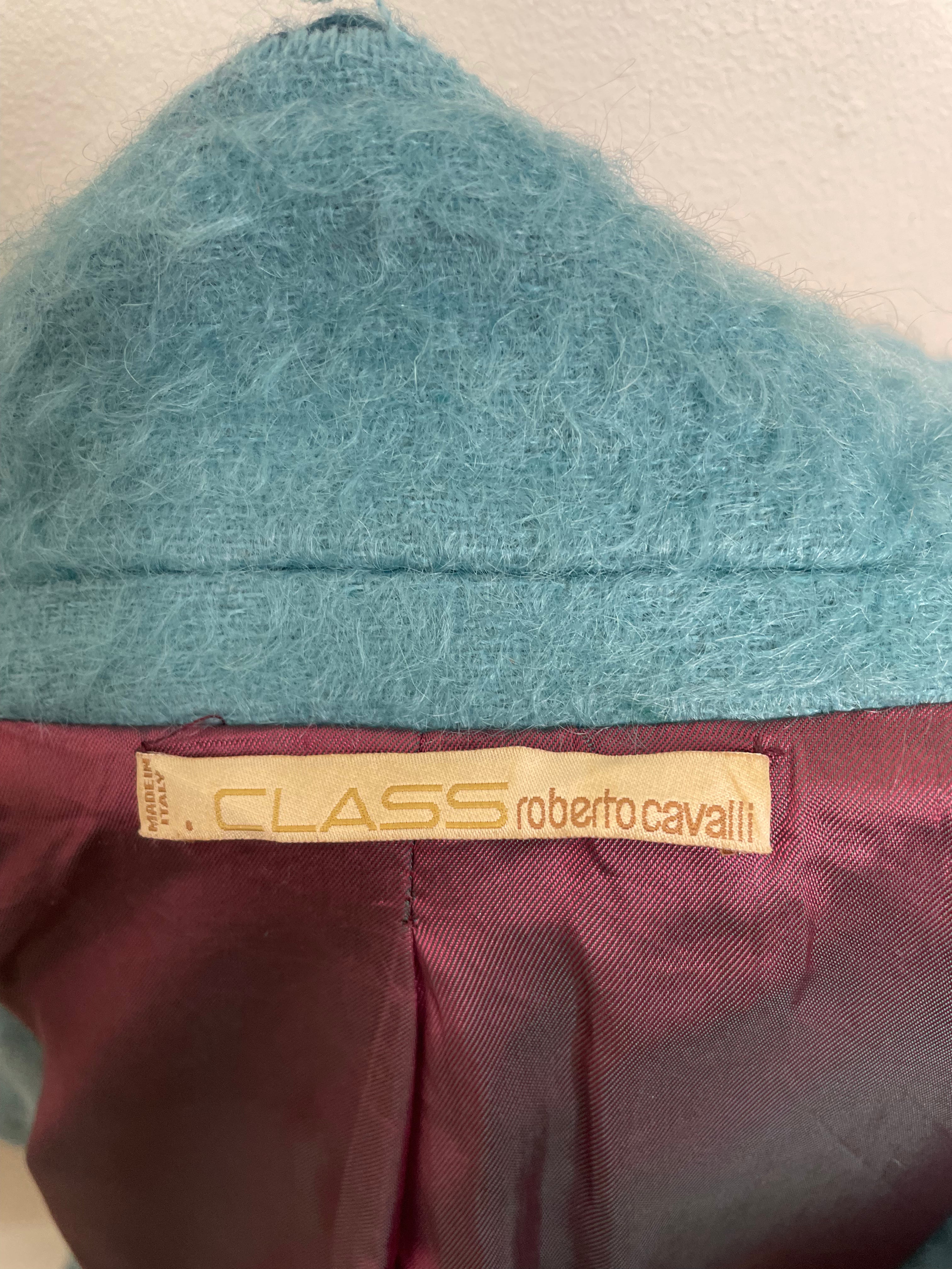 Roberto Cavalli Class Mohair & Virgin Wool Jacket 