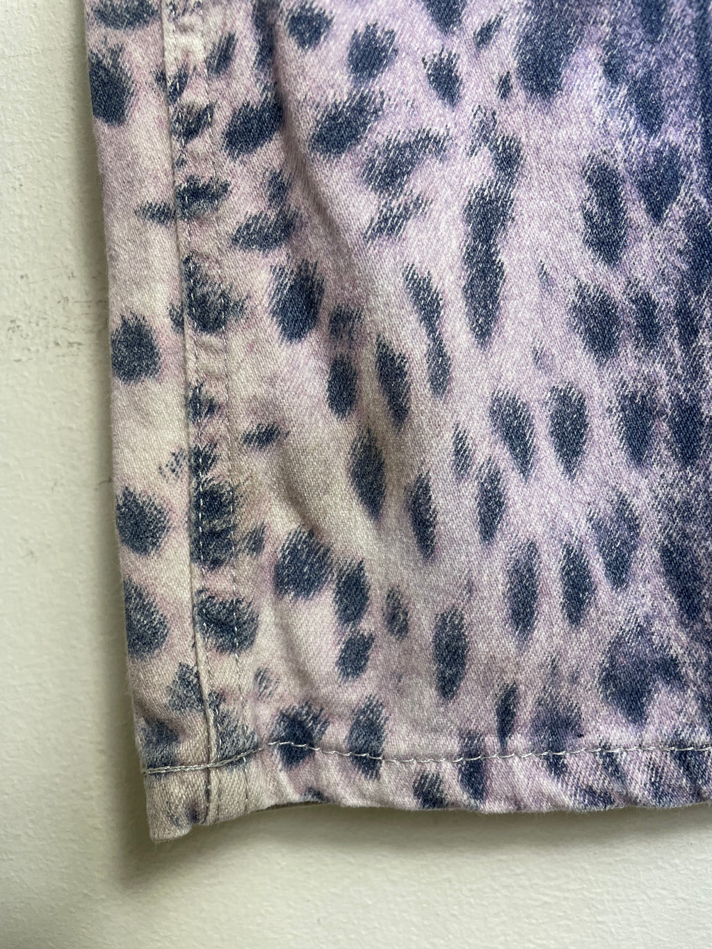 Roberto Cavalli Spring 2000 Purple Leopard Print Jeans 