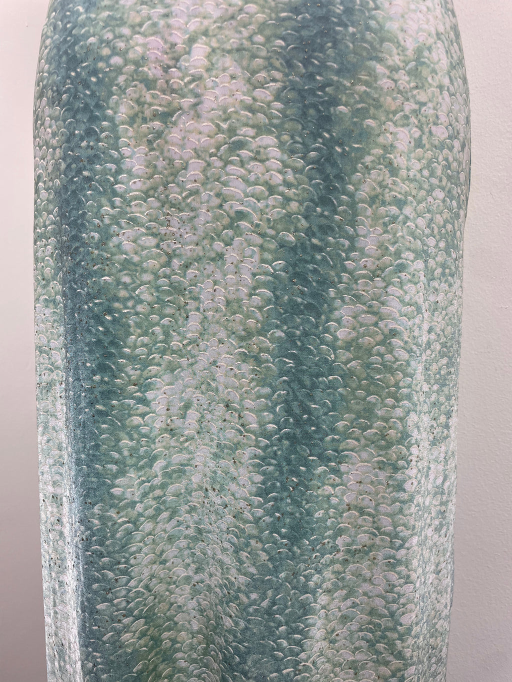 Roberto Cavalli Turquoise Scales Maxi Skirt