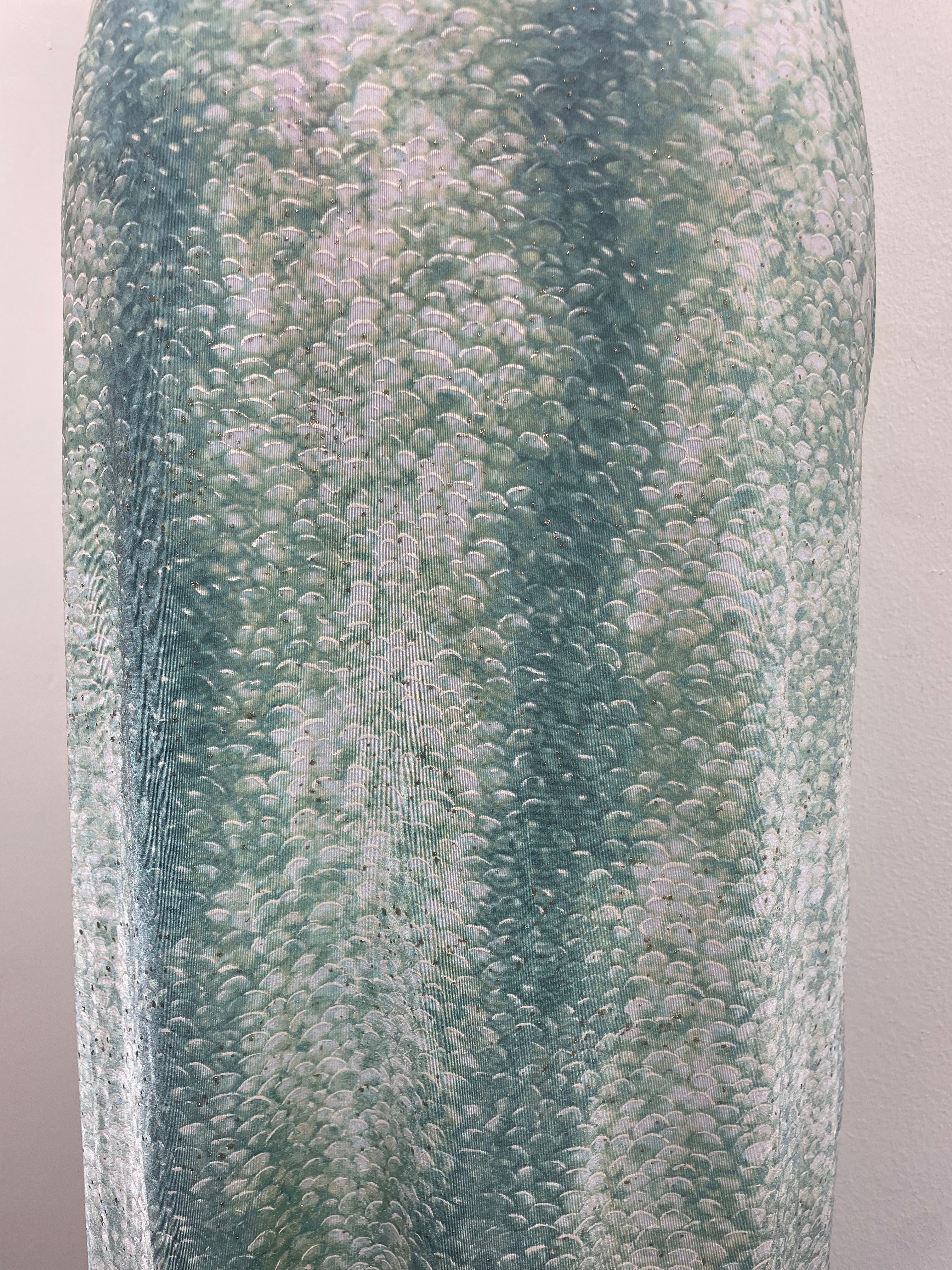 Roberto Cavalli Turquoise Scales Maxi Skirt