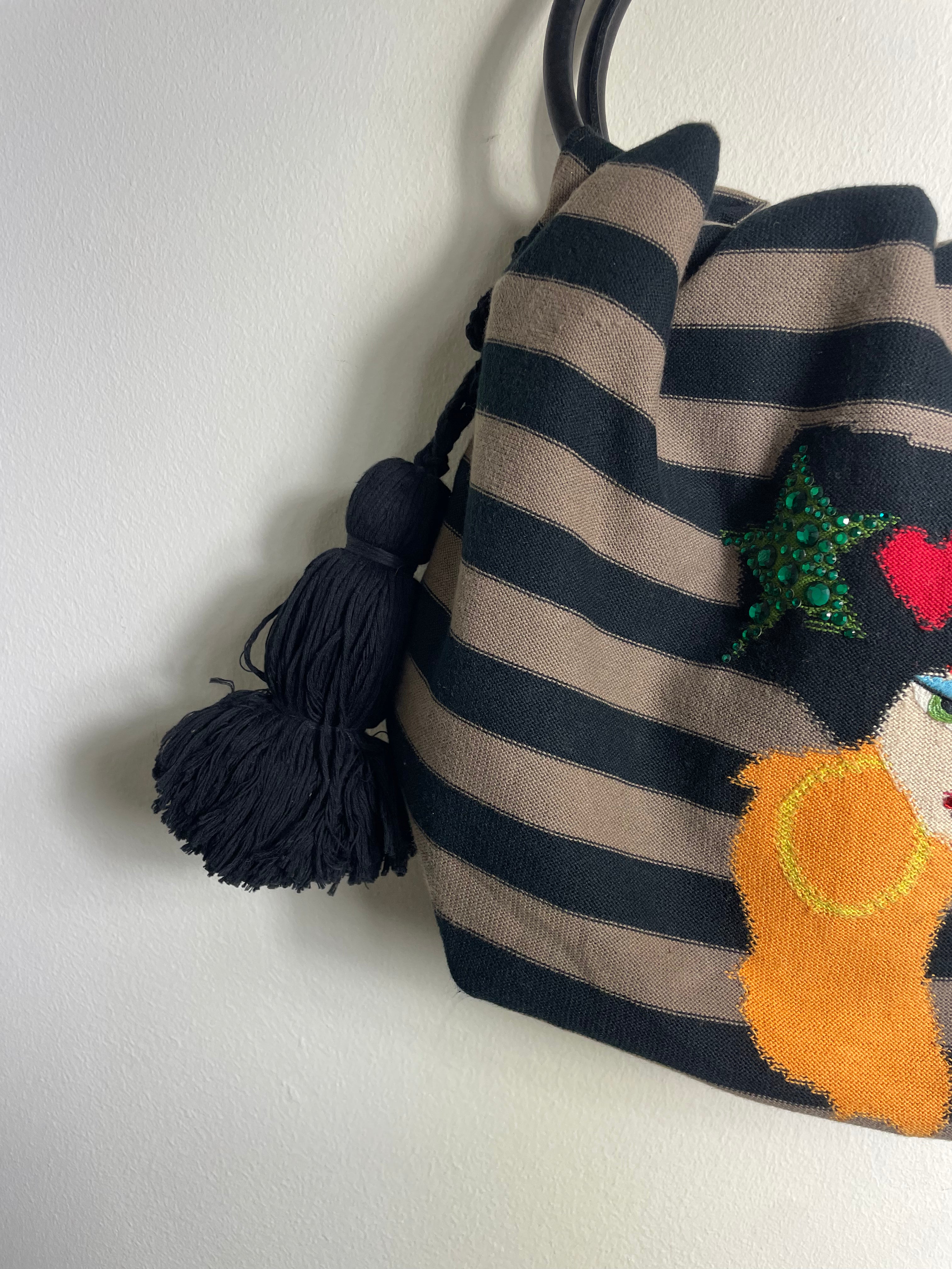 Sonia Rykiel 2005 Rare Pirate Girl Domino Bag 
