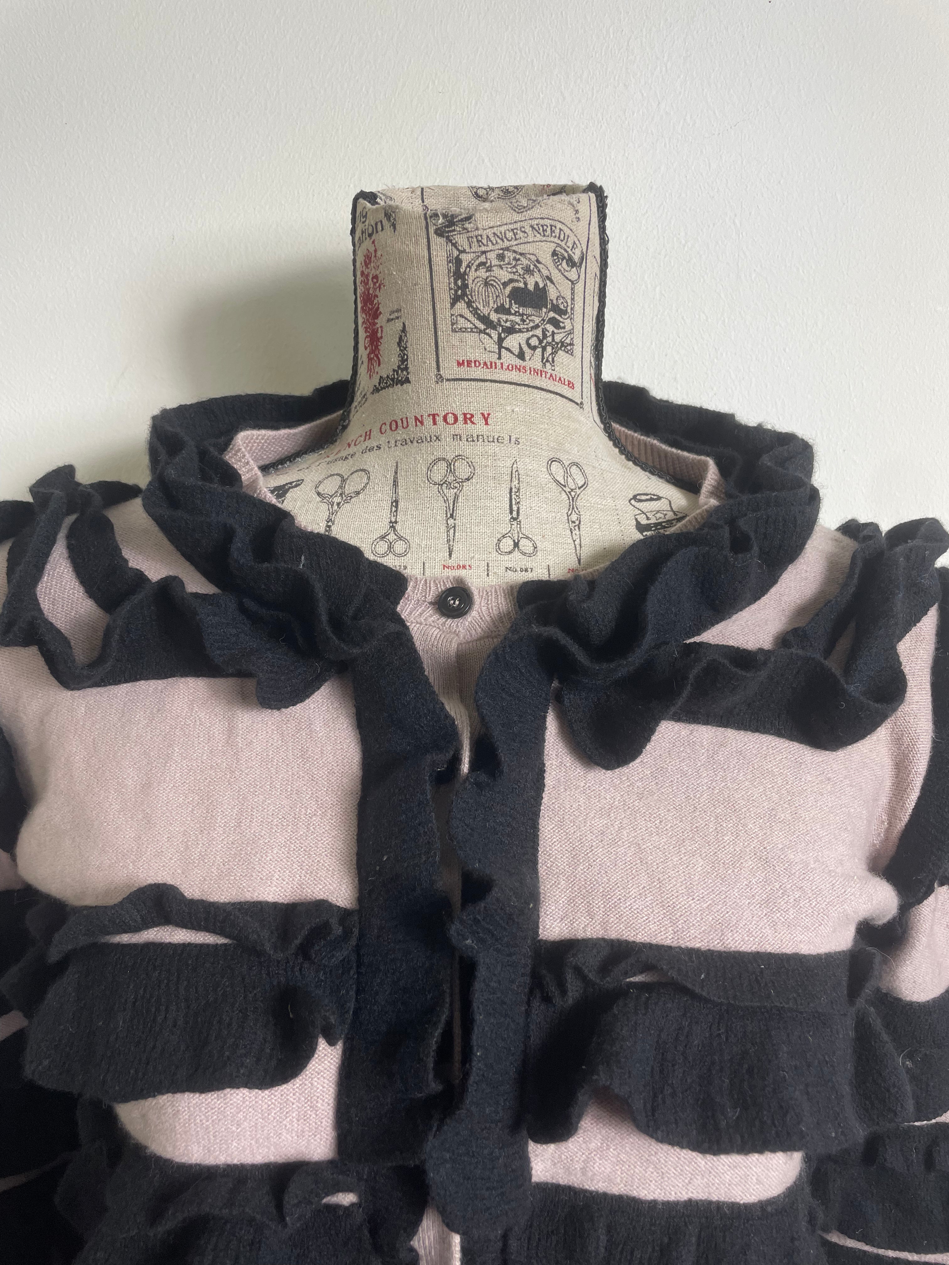 Sonia Rykiel Ruffle Button-Up Cardigan