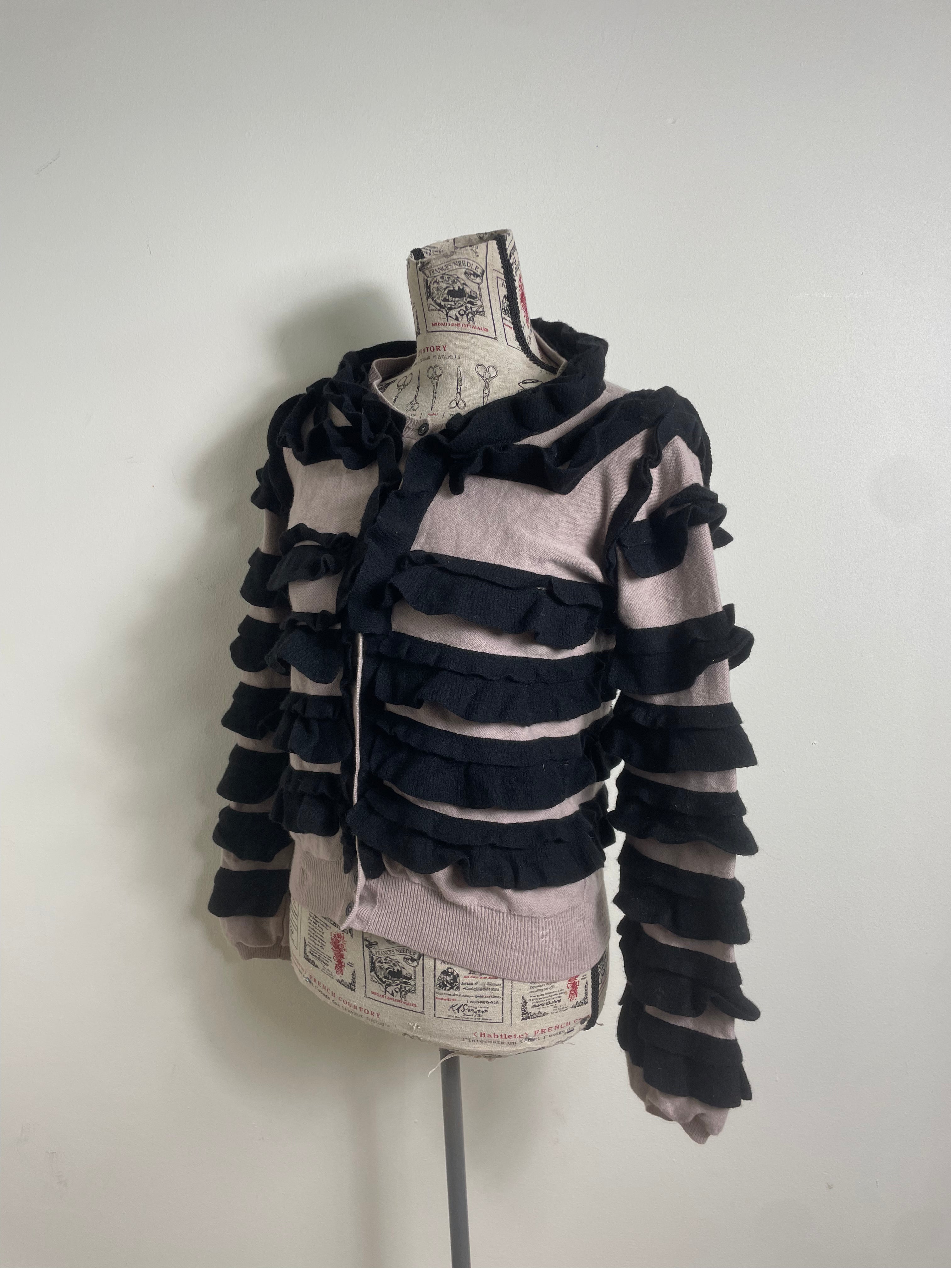 Sonia Rykiel Ruffle Button-Up Cardigan