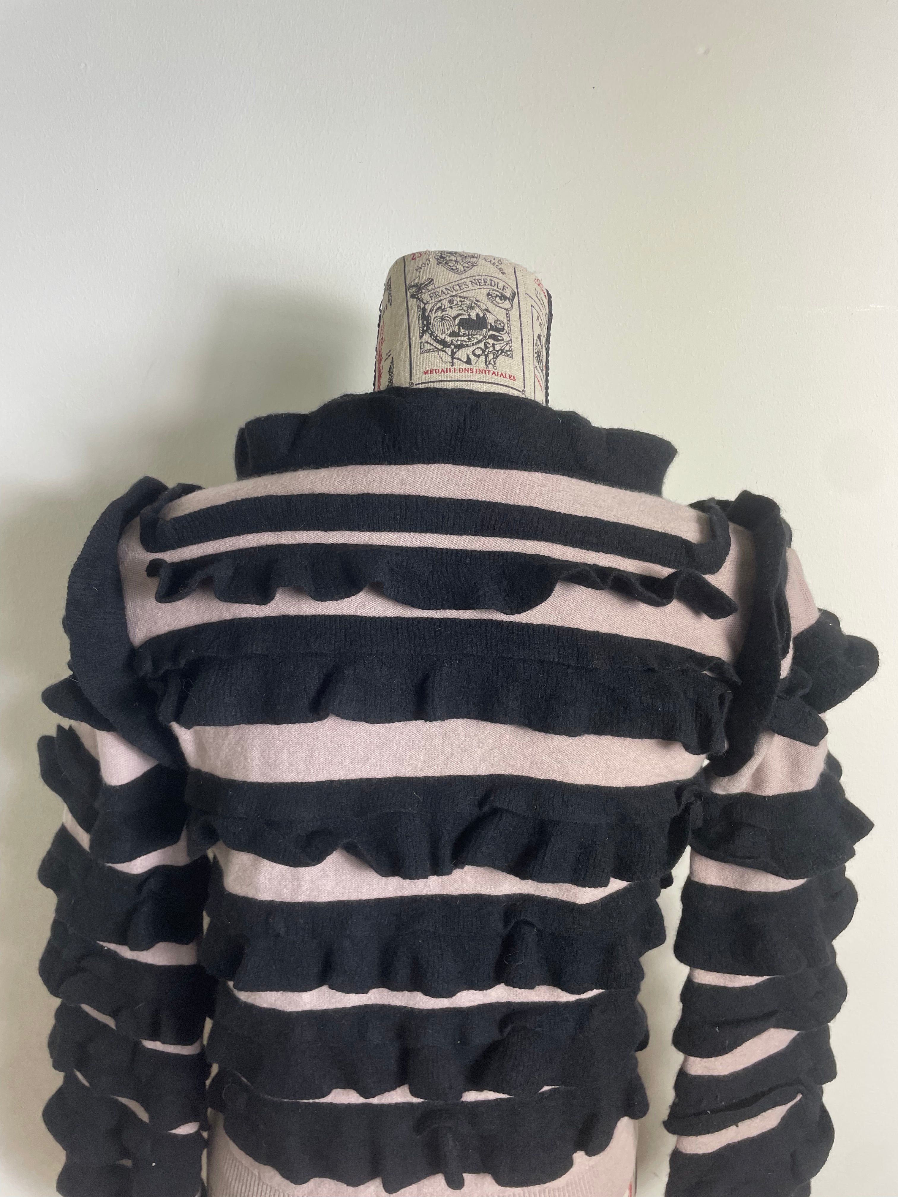 Sonia Rykiel Ruffle Button-Up Cardigan