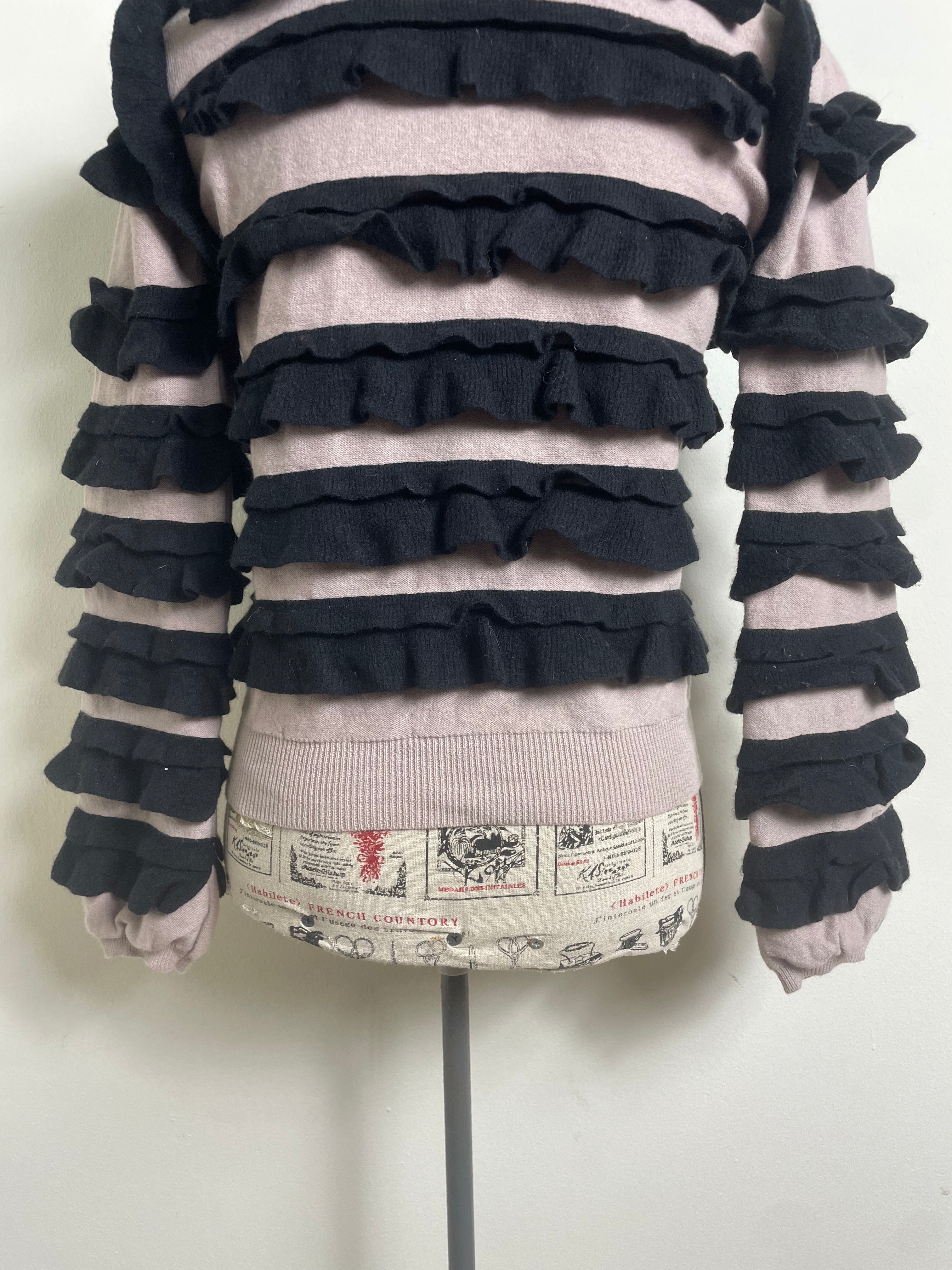 Sonia Rykiel Ruffle Button-Up Cardigan