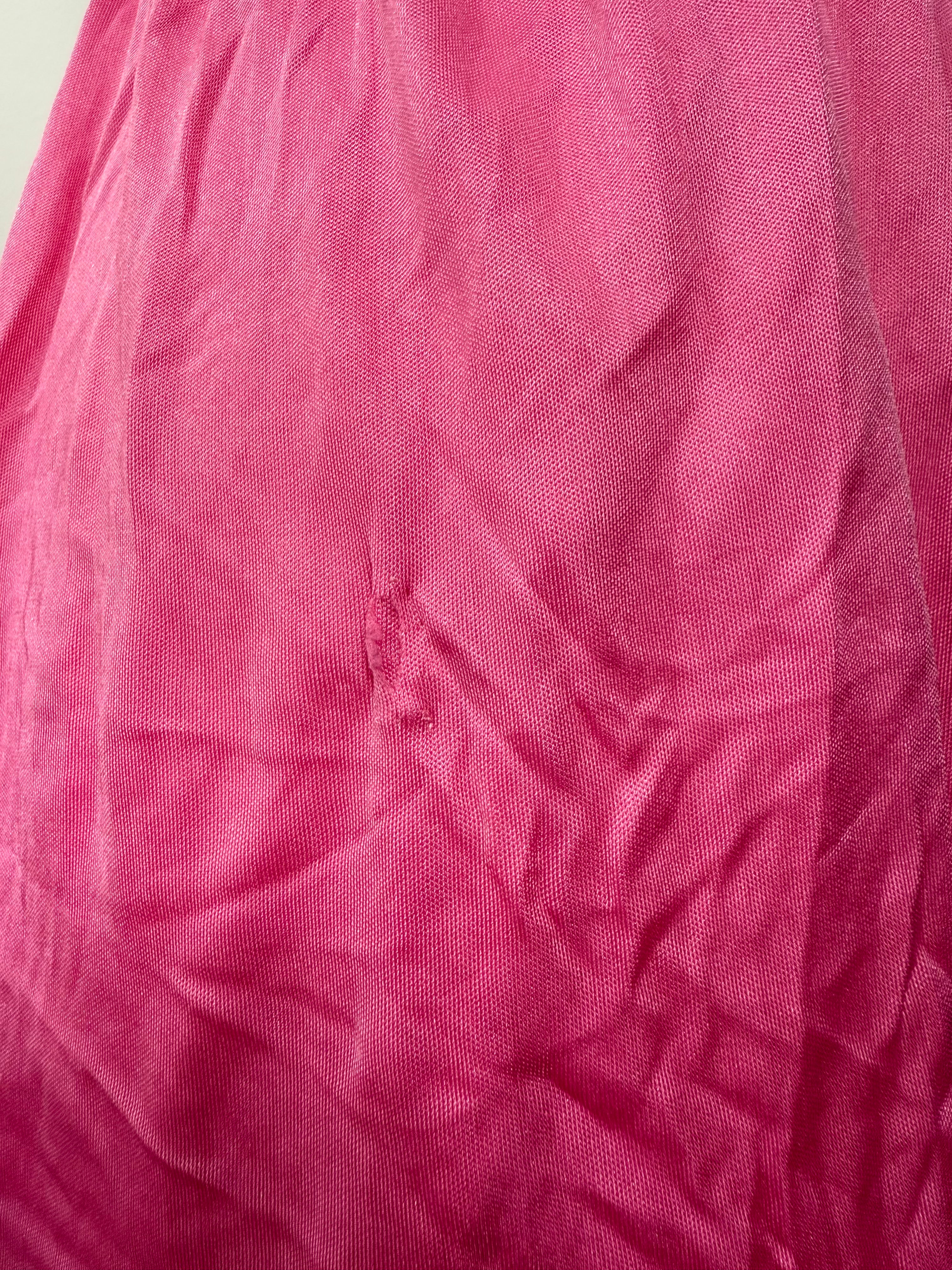 Versace Pink Halterneck Belted Peplum Top