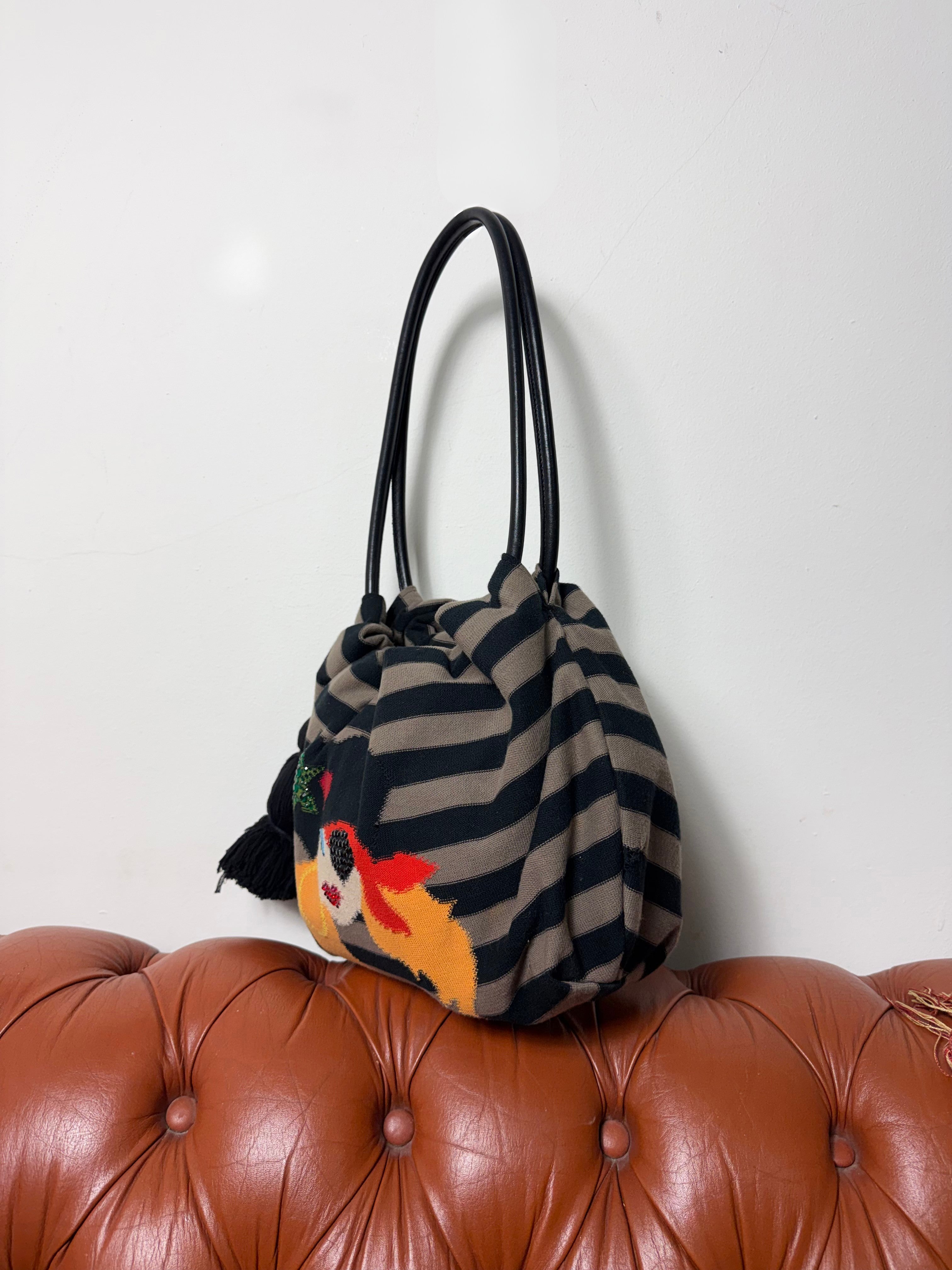 Sonia Rykiel 2005 Rare Pirate Girl Domino Bag